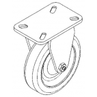 Caster - Wheel 3 1/2" Rigid (Rear)  56139